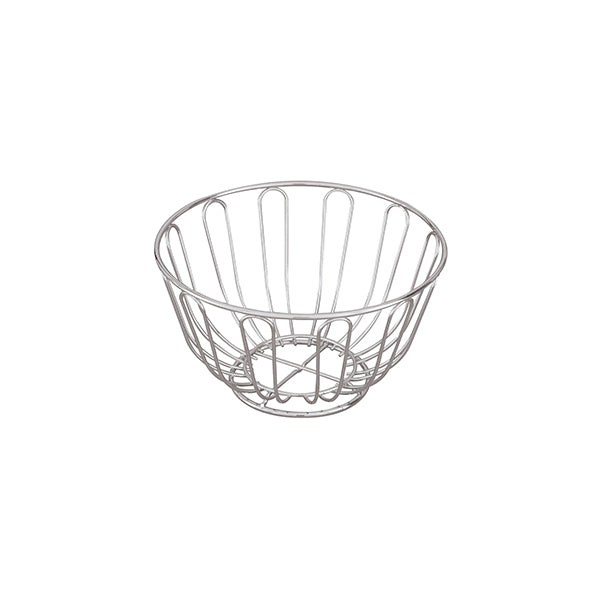 Bread Basket-Chrome | Round | 240X115Mm