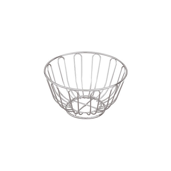 Trenton Bread Basket-Chrome - Round