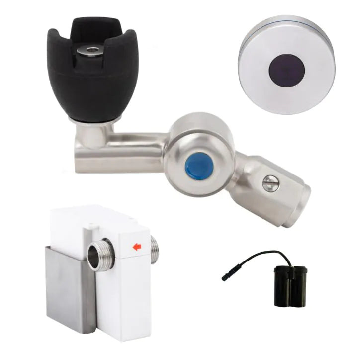 3monkeez T-3MSS-BUBS45SB 45 Degree Silicone Mouthguard Bubbler with Bench Mount Sensor I Battery Operated