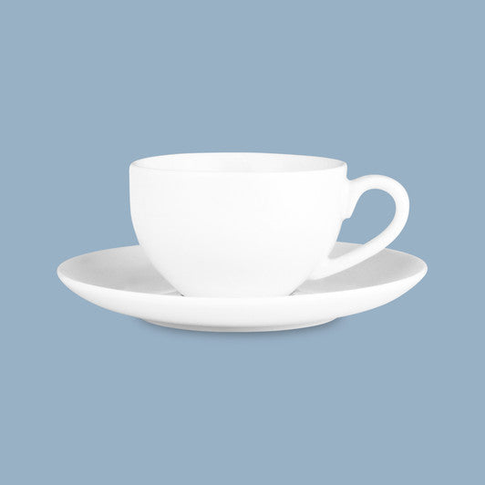 Coupe Demi Cup and Saucer, 100ml - New Bone Porcelain