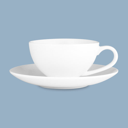 Coupe Cup and Saucer, 250ml - New Bone Porcelain