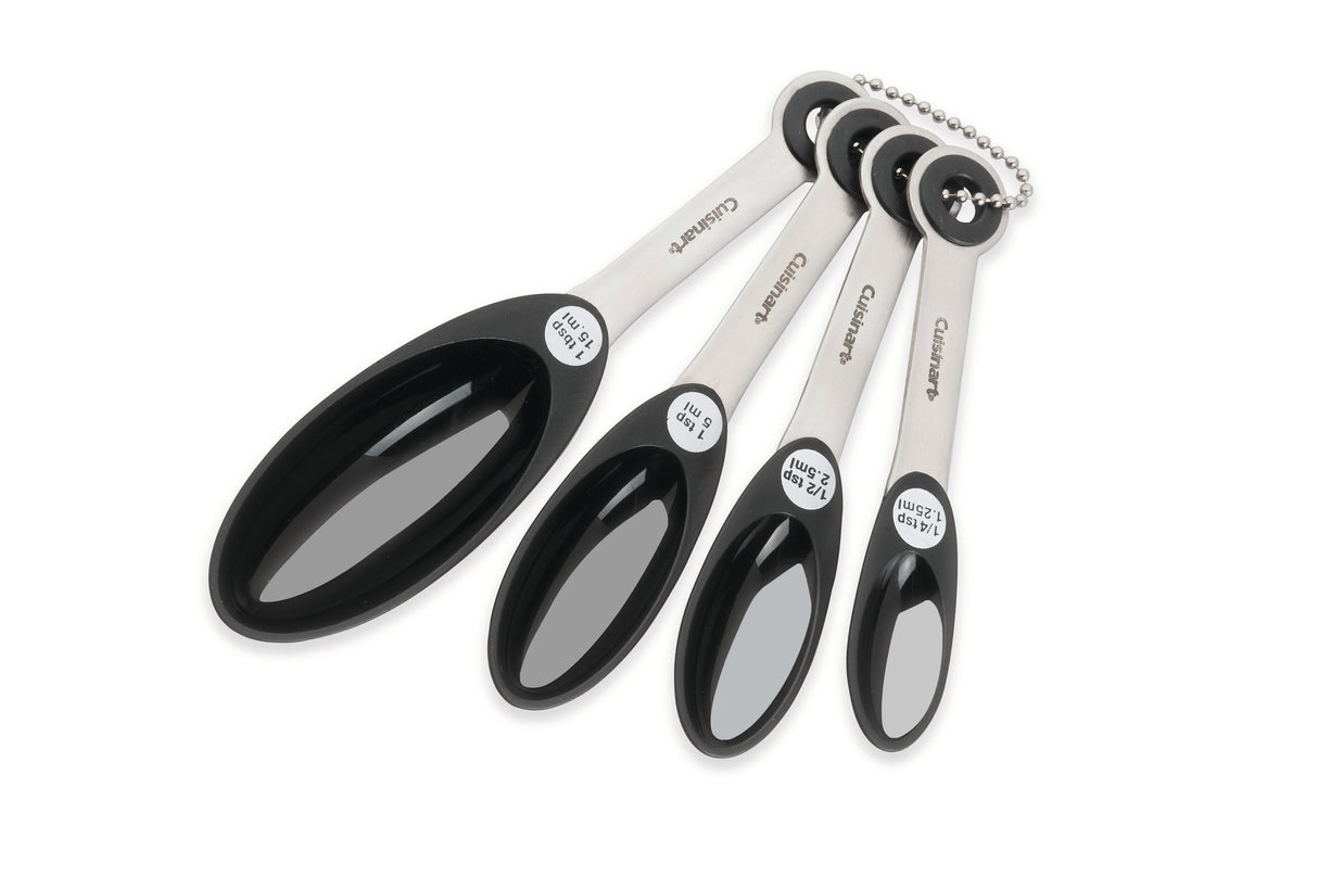 Measure Spoon Set: 1 x 1.25ml/1/4 teaspoon, 1 x 2.5ml/1/2 teaspoon, 1 x 5ml/1 teaspoon, 1 x 15ml/1 tablespoon - 47100
