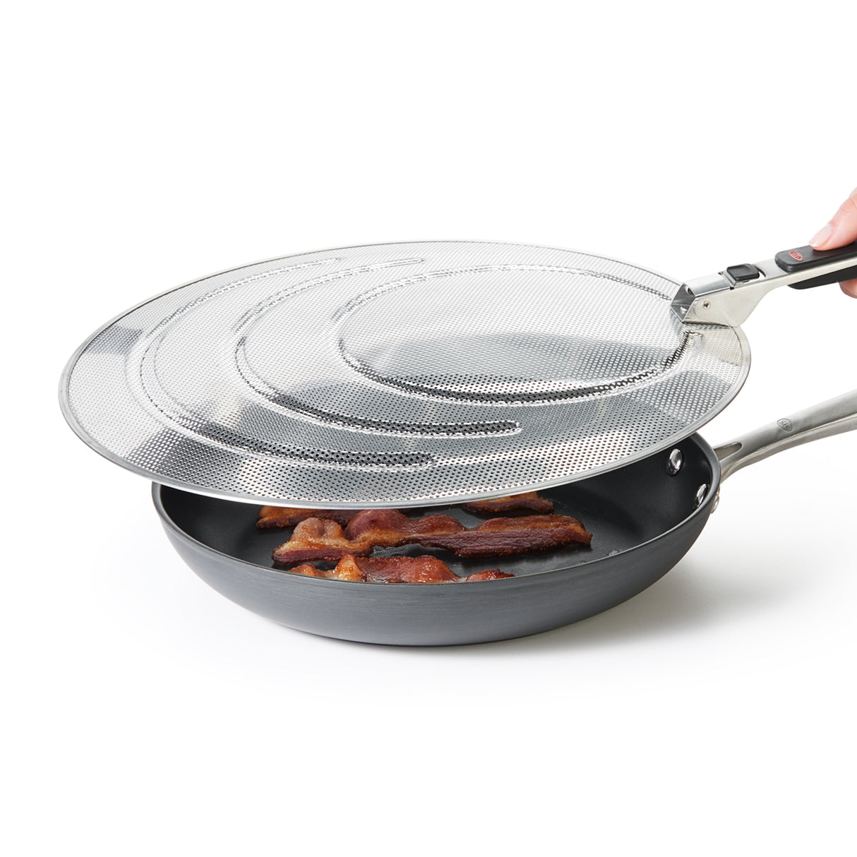 Splatter Screen with Folding Handle