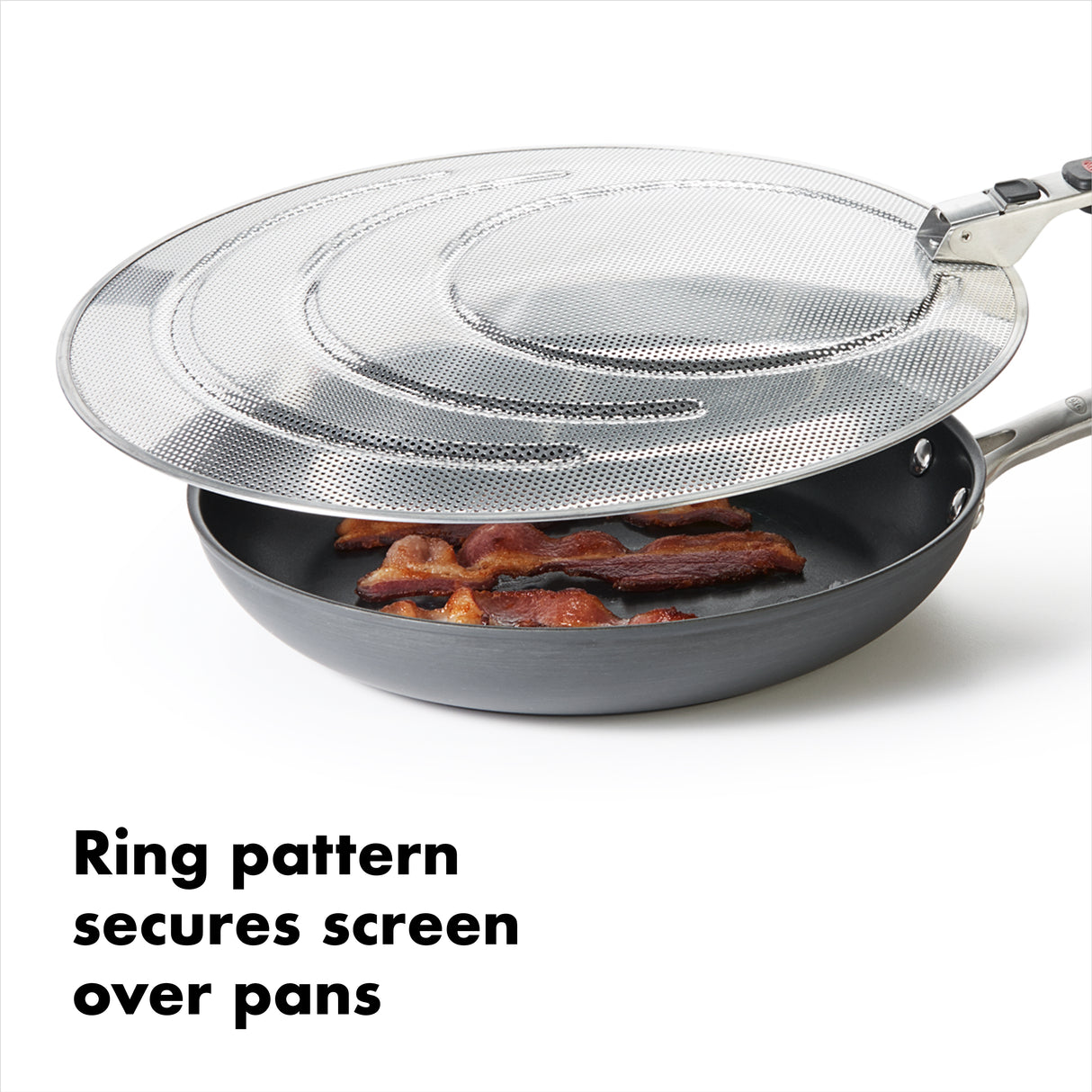 Splatter Screen with Folding Handle