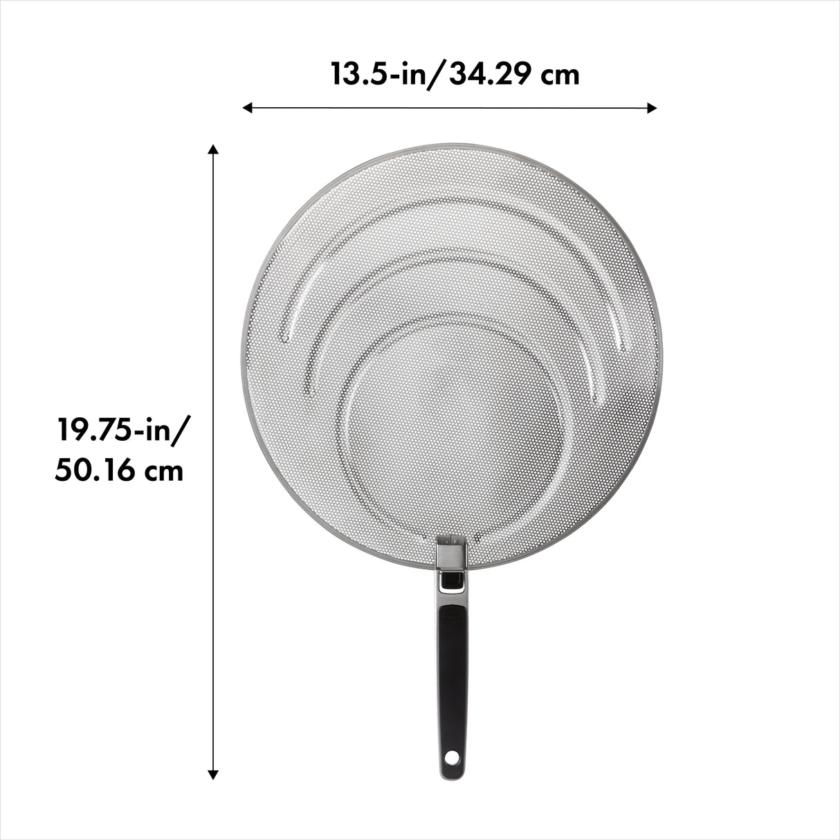 Splatter Screen with Folding Handle