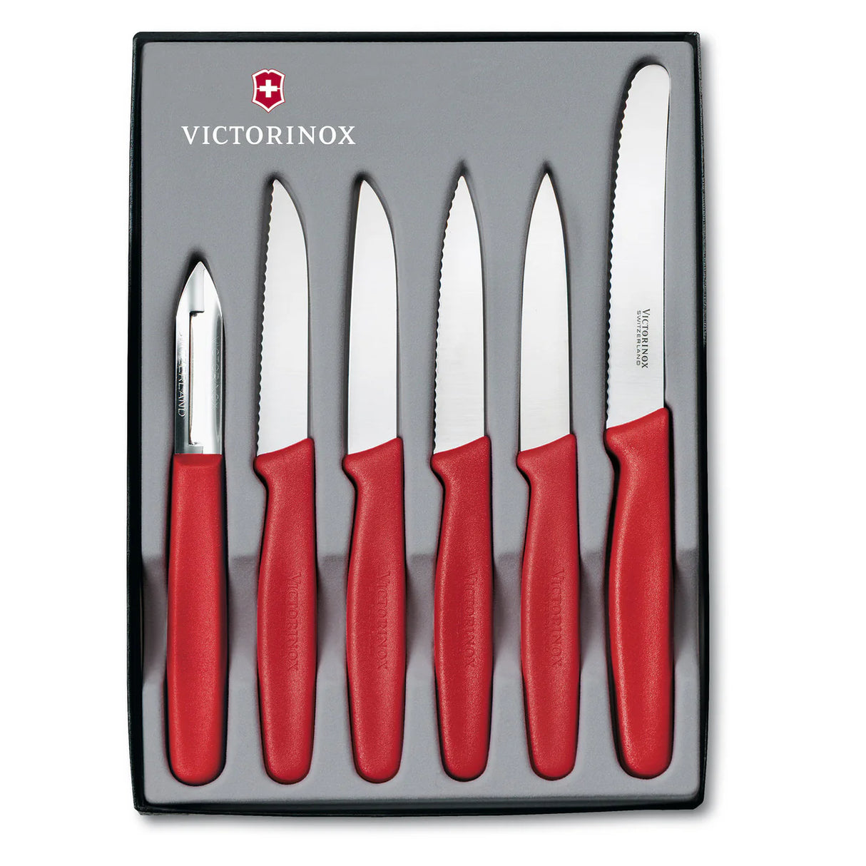 5.1111.6 - 6 Piece Paring Knife Set - Red