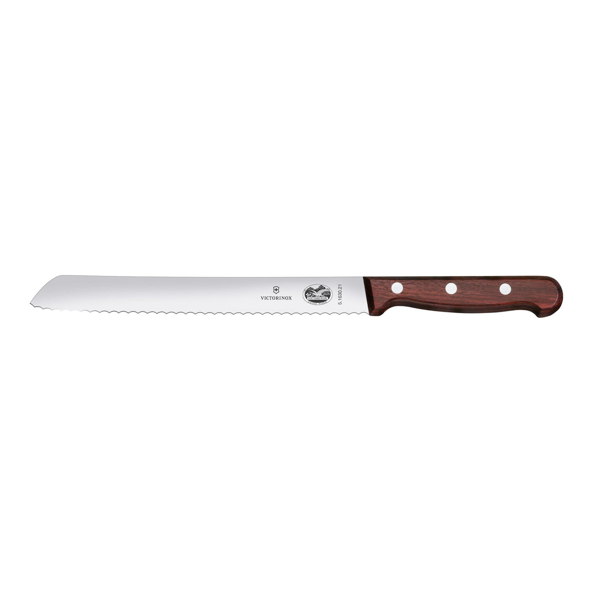 Victorinox Bread Knife, Wavy Edge 21cm - Wood