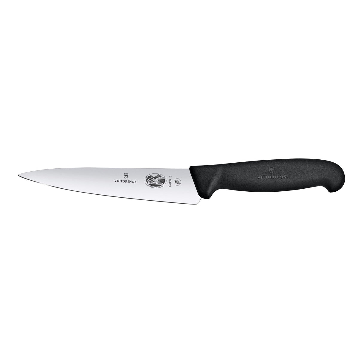 Victorinox Fibrox Cooks Carving Knife, Straight Edge 15cm - Black