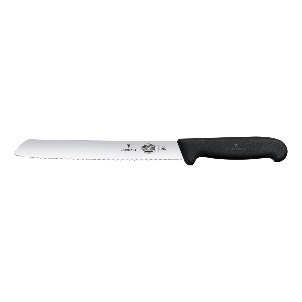 Victorinox Bread Knife, Wavy Edge 21cm - Black
