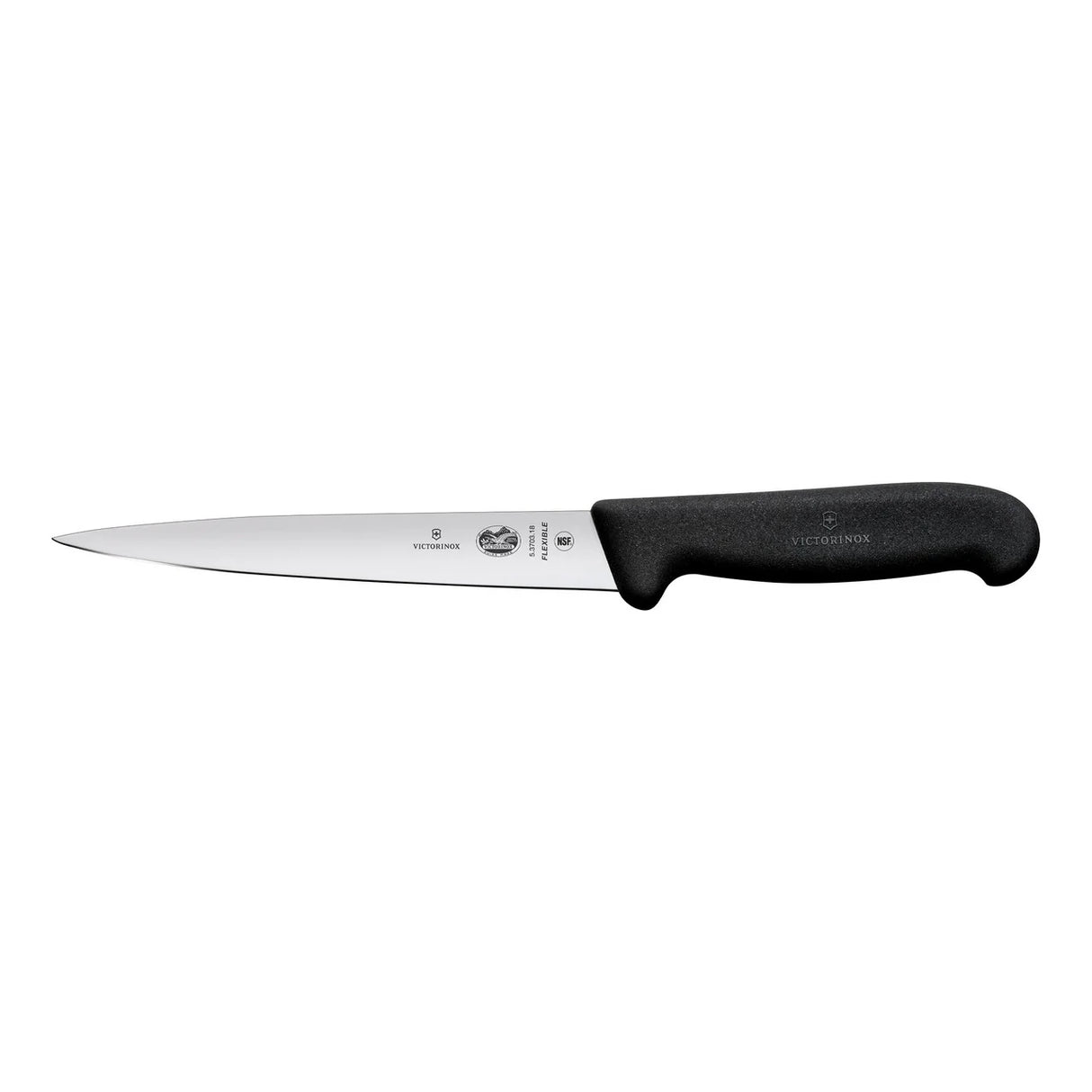 Filleting Knife, Flexible 18cm - Black