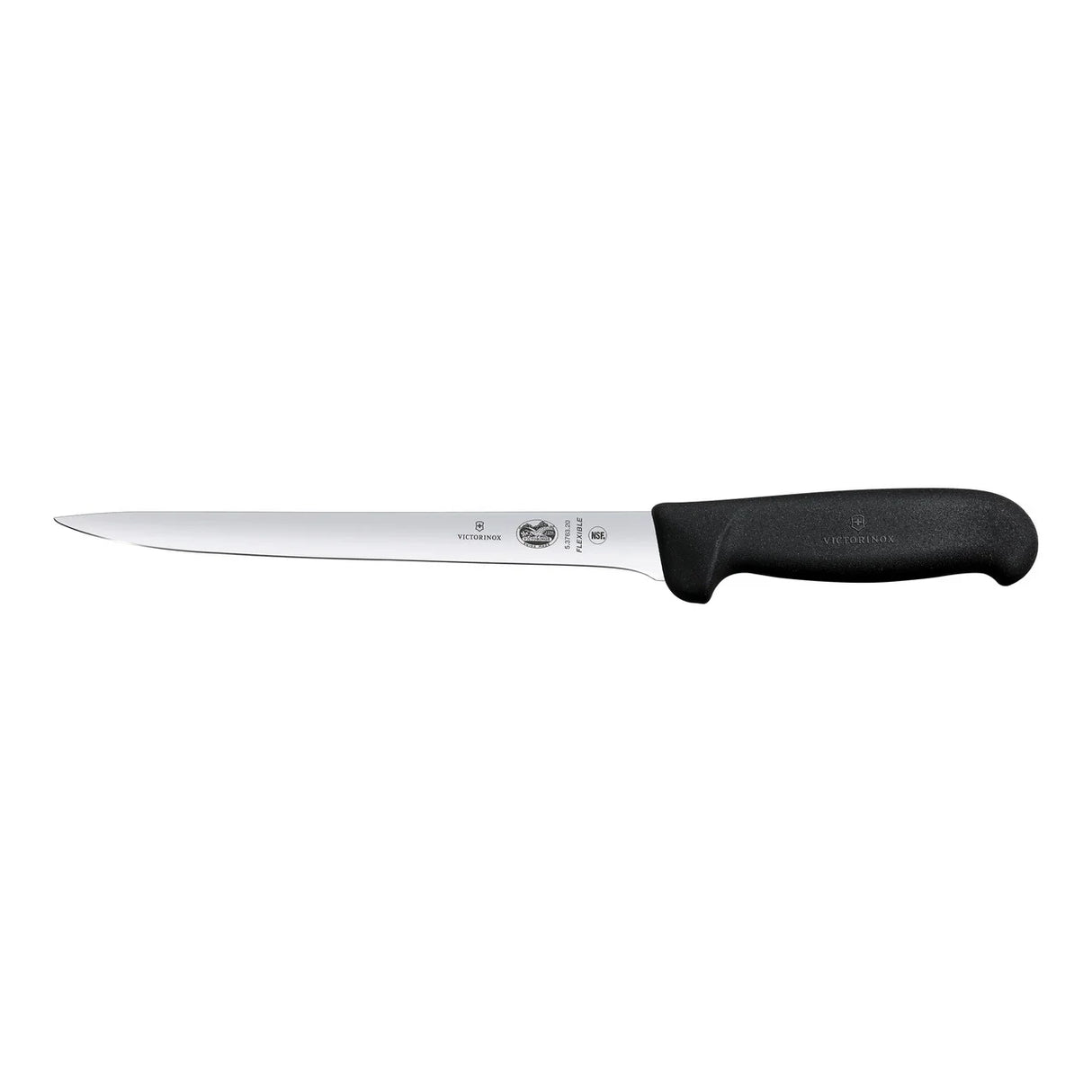 Filleting Knife, Narrow Flexible 20cm - Black