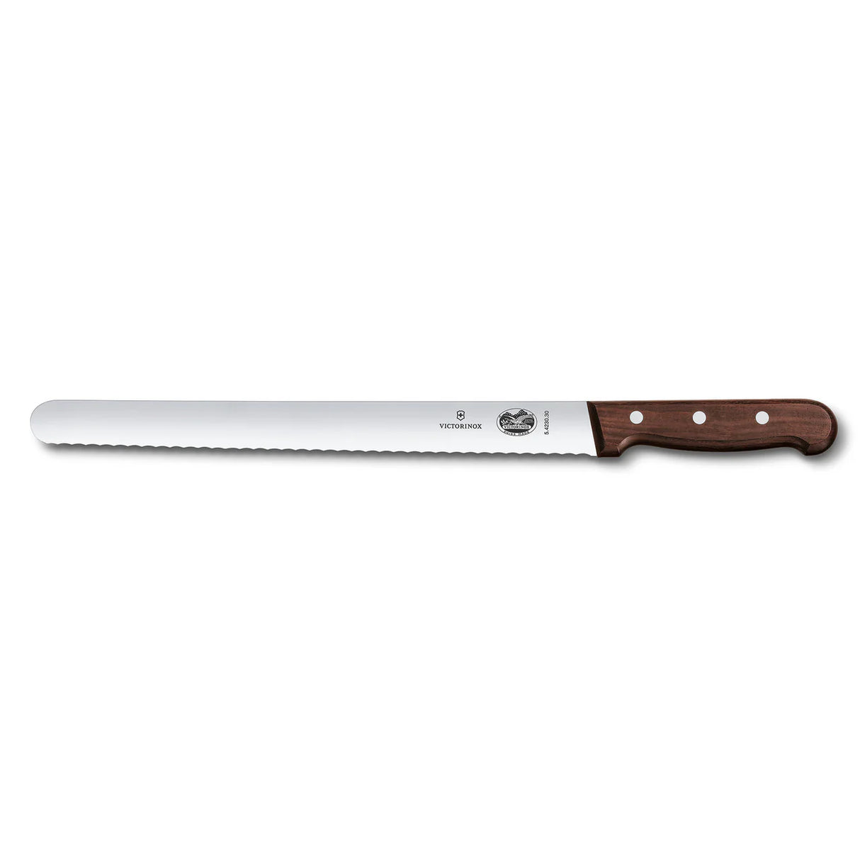 Slicing Knife, Wavy Edge 25cm - Wood
