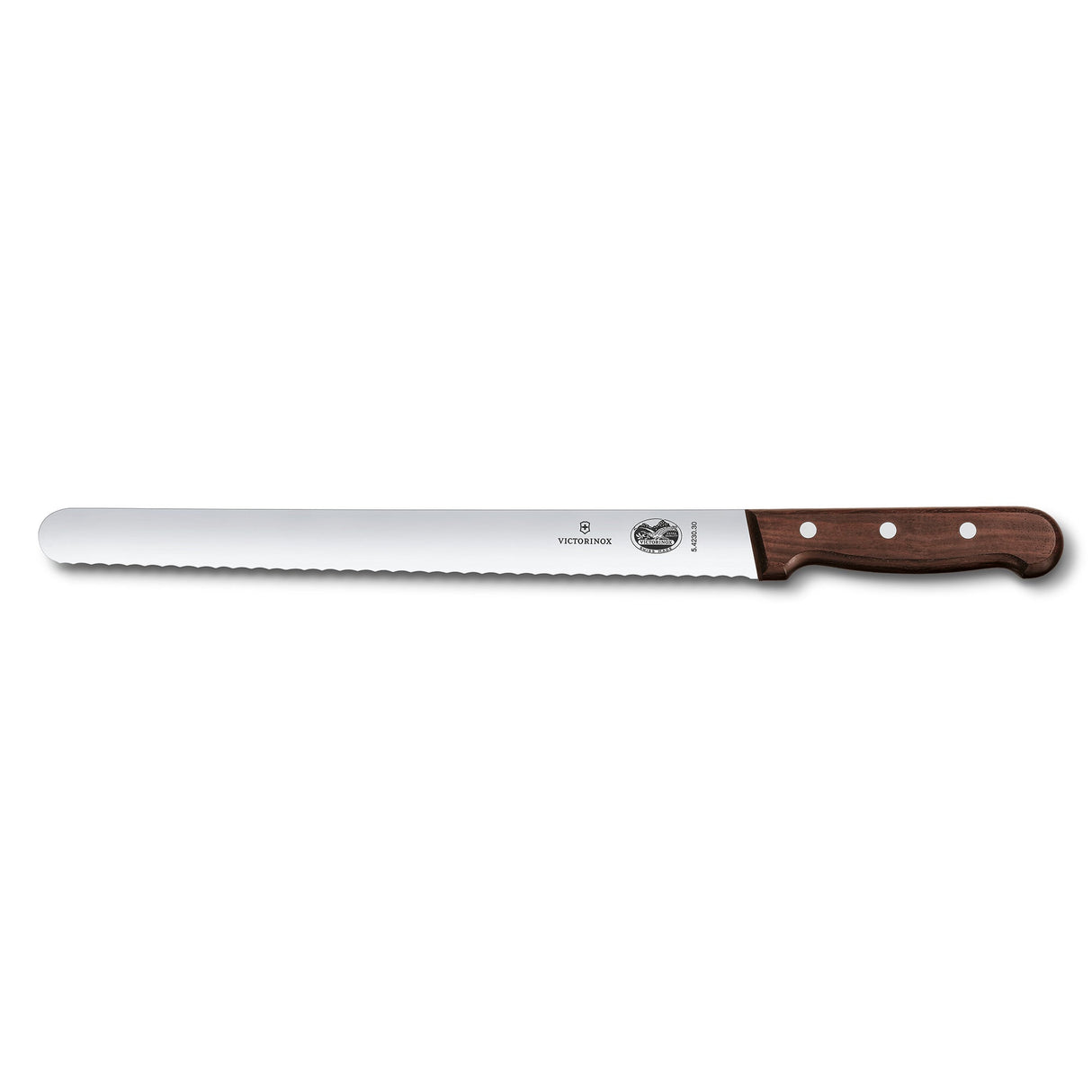 Victorinox Slicing Knife, Wavy Edge 30cm - Wood