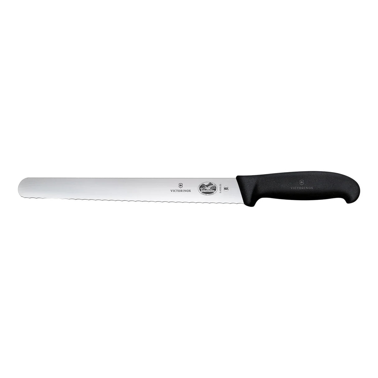 Slicing Knife, Round Wavy Edge 25cm - Black