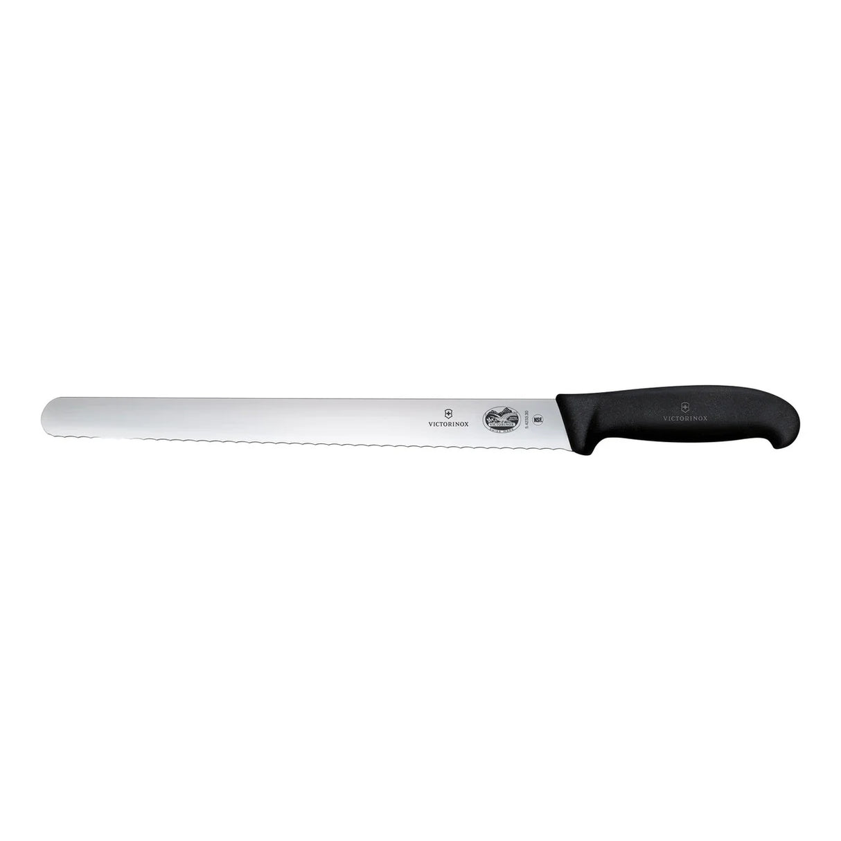 Slicing Knife, Round Wavy Edge 36cm - Black
