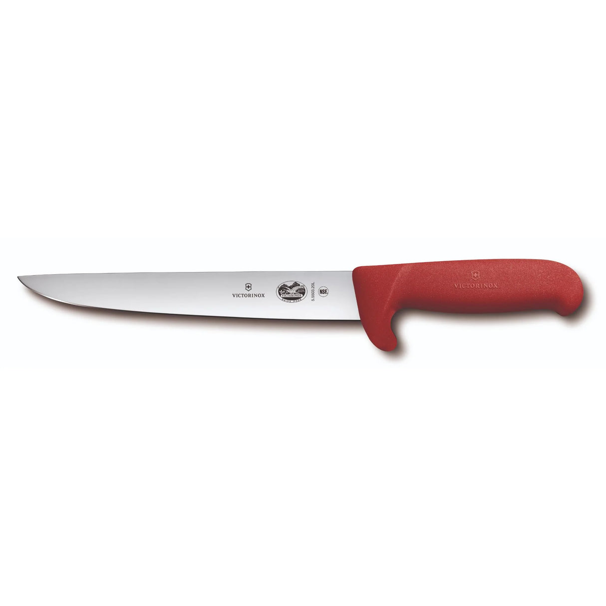 Sticking and Butchers Knife, Straight Back 20cm - Red