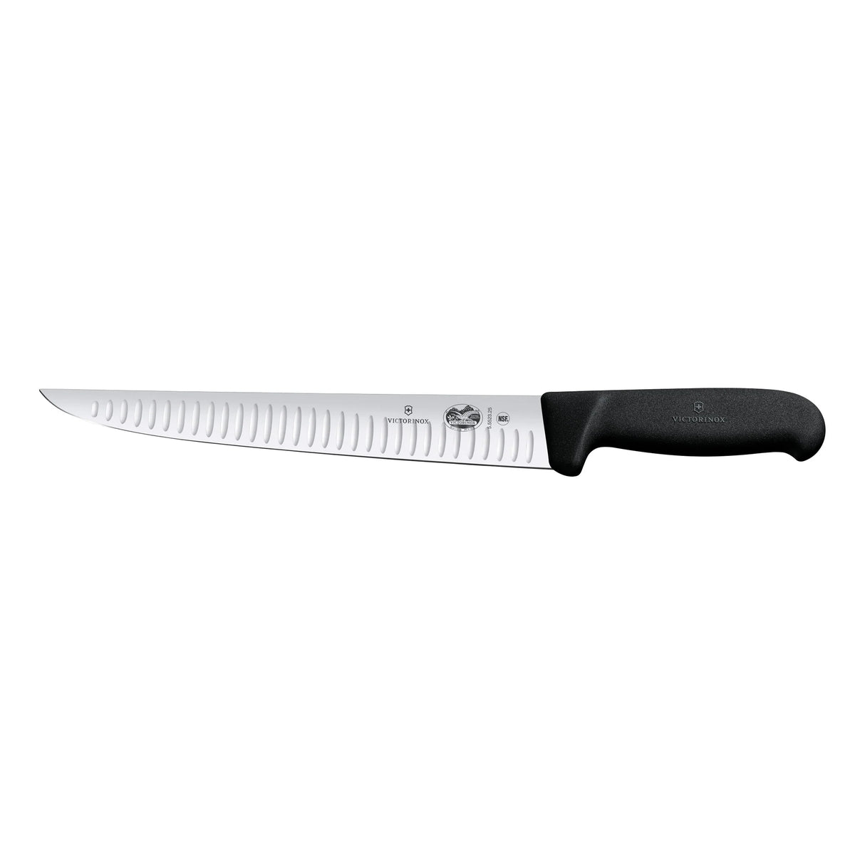 Sticking Knife, Fluted 25cm - Black