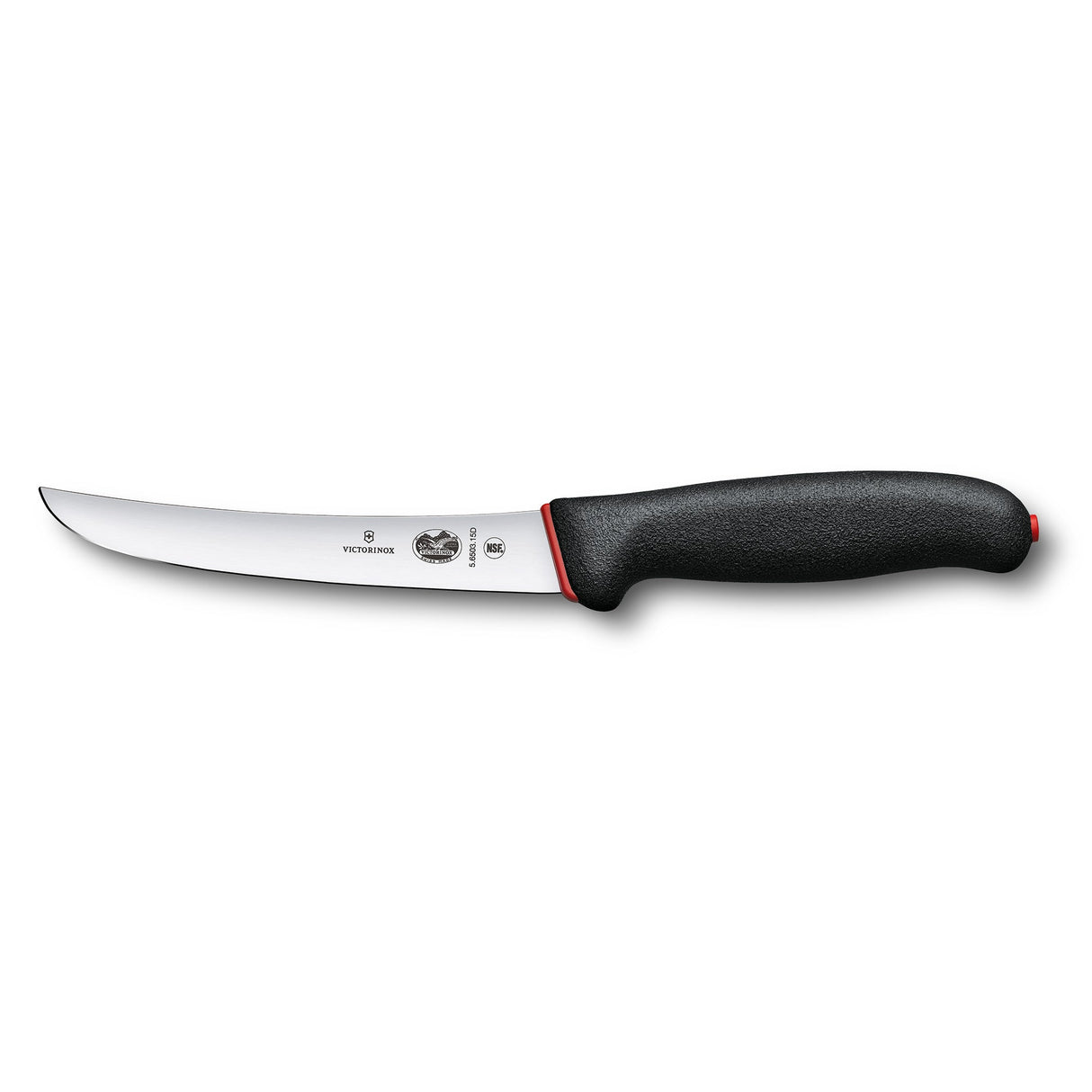 Victorinox Fibrox Boning Knife, Curved Wide Blade 15cm - Dual Grip