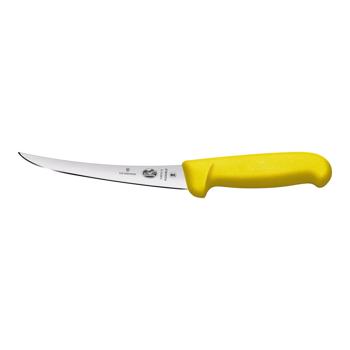 Boning Knife, Curved Flexible Narrow 12cm - Yellow