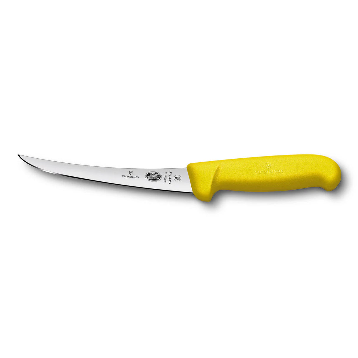 Boning Knife, Curved Flexible Narrow 15cm - Yellow