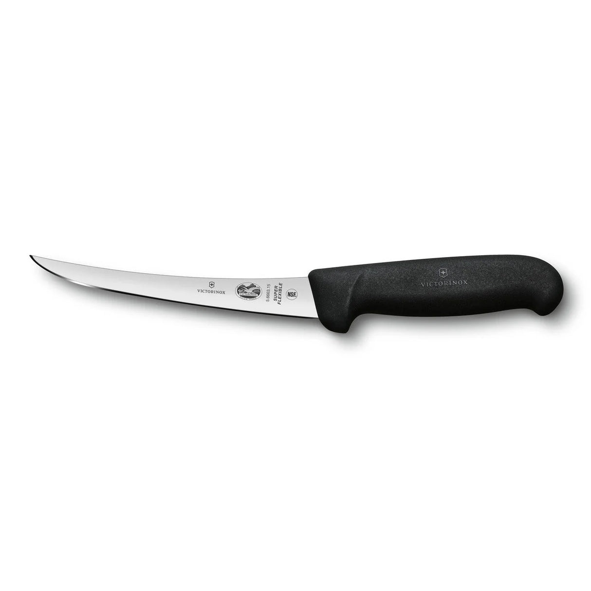 Boning Knife, Curved Super Flexible Narrow 15cm - Black