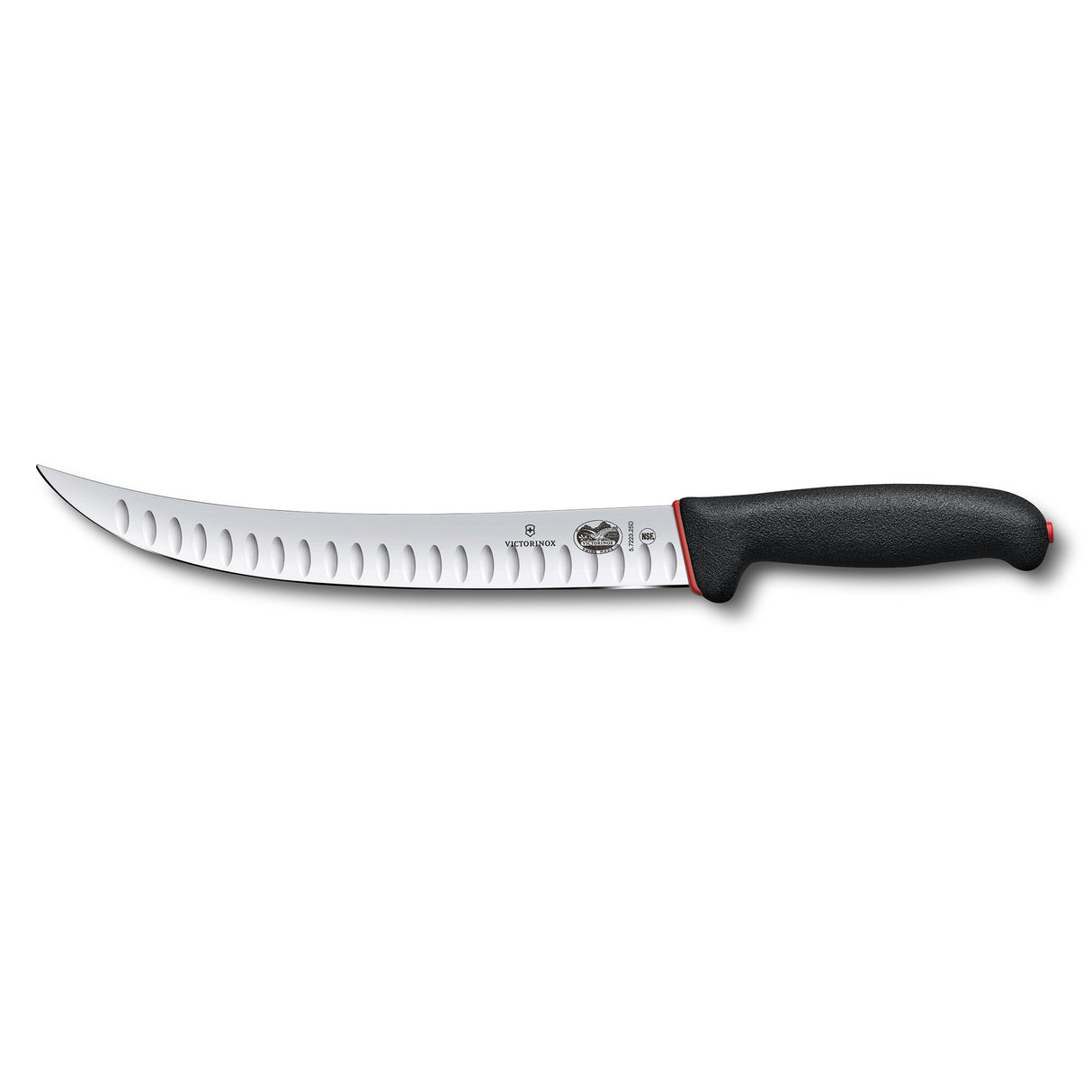 Victorinox Fibrox Slaughter Knife, Curved Narrow Blade 20cm - Dual Grip