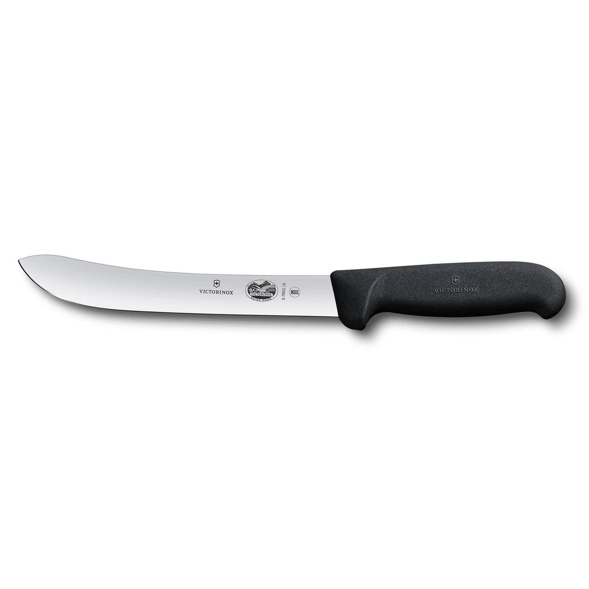 Butchers Knife, Heavy Stiff 18cm - Black