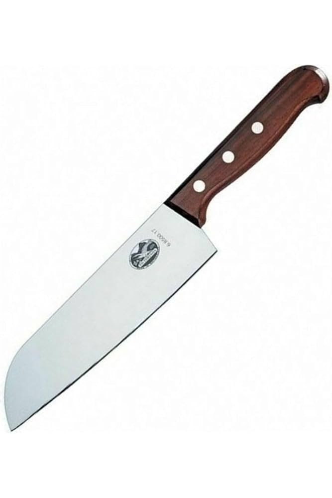 Santoku Knife, Straight Edge 17cm - Wood