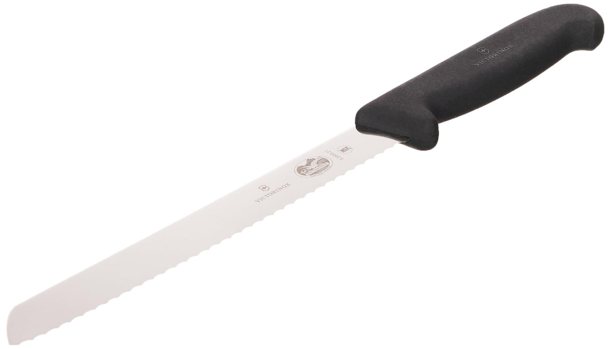 Bread Knife, Wavy Edge 21cm - Black