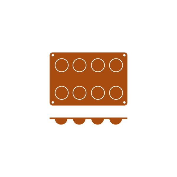 Silicon Mould-Bola | 8-Cup