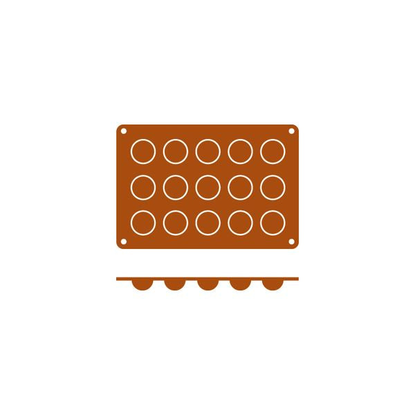 Silicon Mould-Bola | 15-Cup