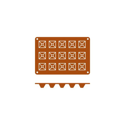 Frenti Pyramid Silicone Baking & Dessert Mould (6-Cup / 15-Cup Sizes)