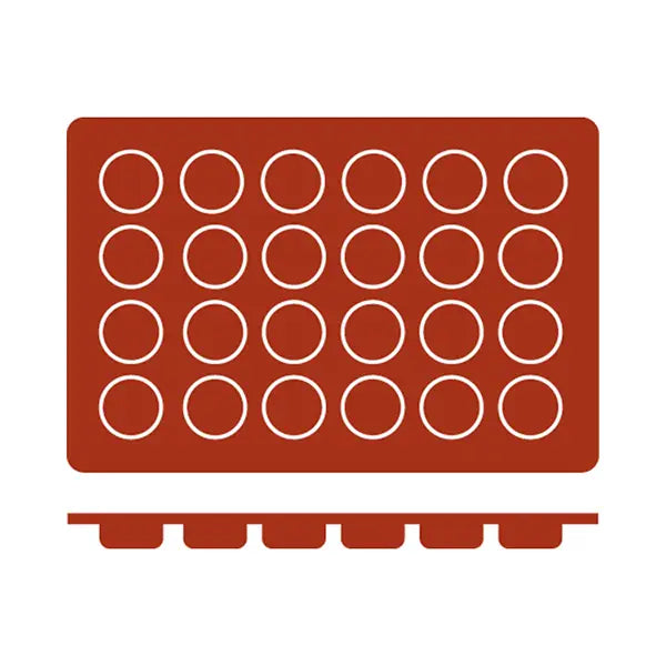 54609 - FRENTI Silicon Mould-Pomponete | 24-Cup