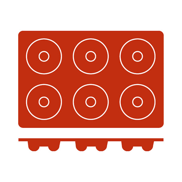 54612 - Silicon Mould-Savarin | 6-Cup