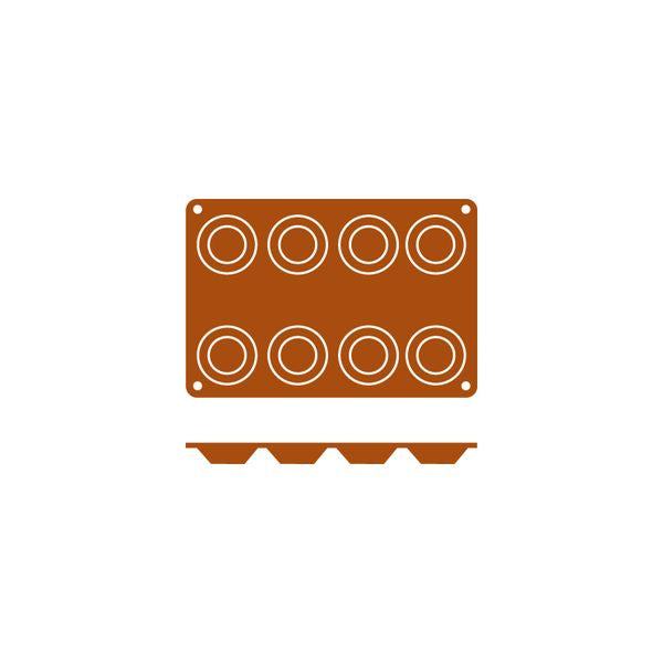 Silicon Mould-Tartaleta | 8-Cup