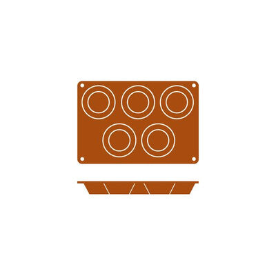 Frenti Muffin Silicone Baking & Cupcake Mould (Multi-Cup Sizes)