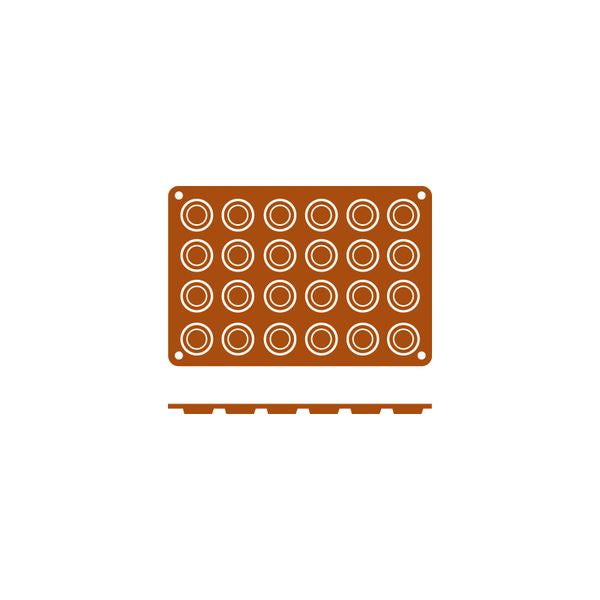 54630 - Silicon Mould-Florentino | 24 Cup