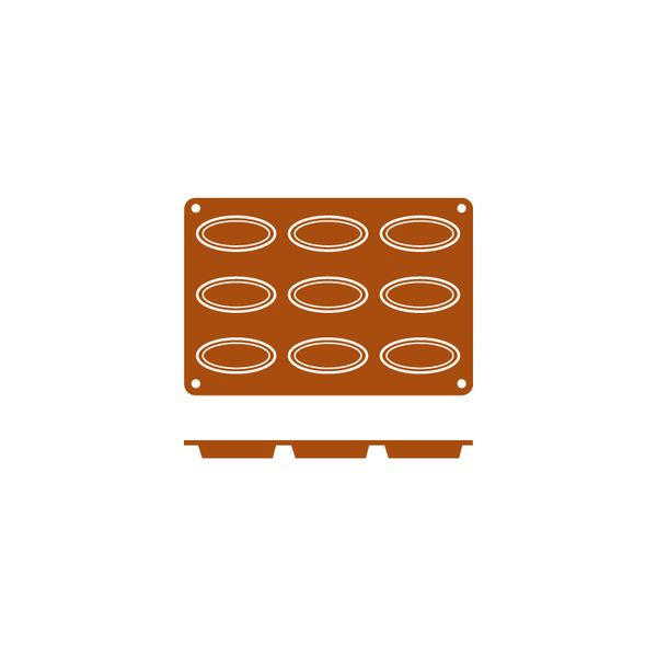 Silicon Mould-Barqueta | 9-Cup