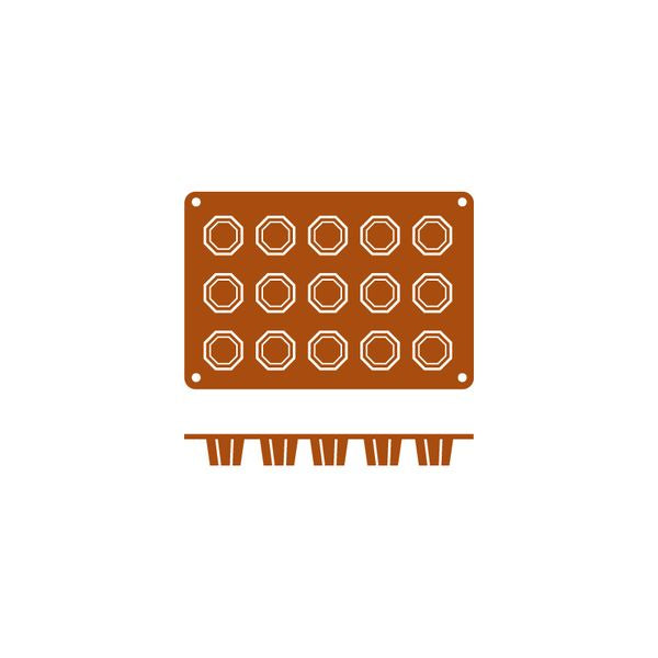 Silicon Mould-Octogono | 15-Cup