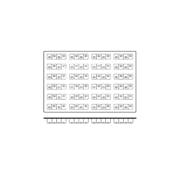 54827 - Silicon Mould-Kubriqub, 24-Cup, Cup Size: 118X30X32Mm/103Ml