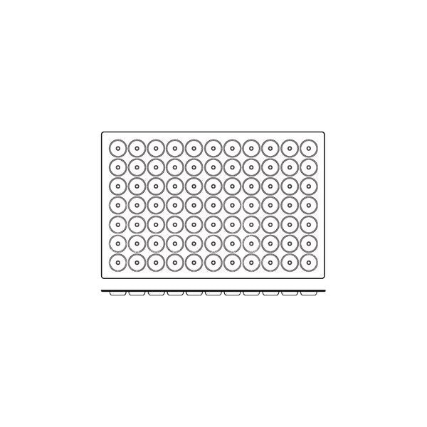 54833 - Silicon Mould-Mini Savarin, 77-Cup, Cup Size: 41X12Mm/12Ml