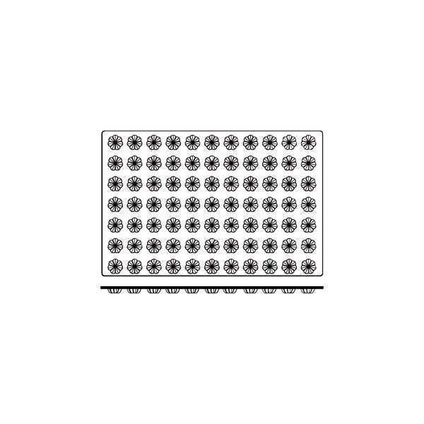 54834 - Silicon Mould-Mini Charlotte, 77-Cup, Cup Size: 35X15Mm/9Ml