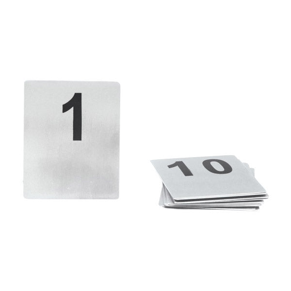 57640 - Flat Table Numbers-S/S | 100X80Mm | Set 31-40