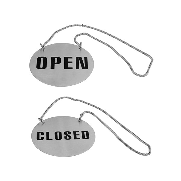Open/Close Sign-S/S | With Chain