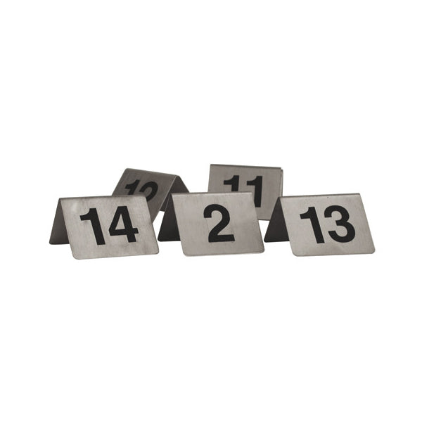 Table Number-S/S | A-Frame | 50X50mm | Set 21-30