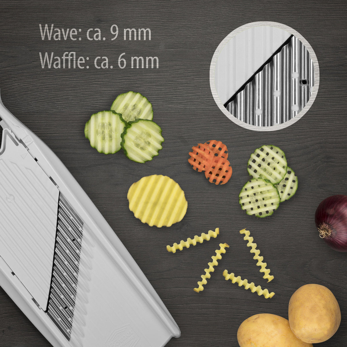Borner Wave Waffle Grater PowerLine
