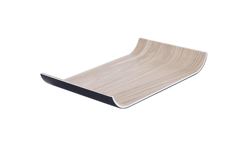46520 - Zicco Melamine Echo Birch Tray Gn 1 4 265x162x30mm (Sold in sets of 6)