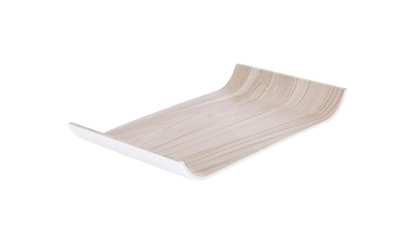 46520 - Zicco Melamine Echo Birch Tray Gn 1 4 265x162x30mm (Sold in sets of 6) - Image 2
