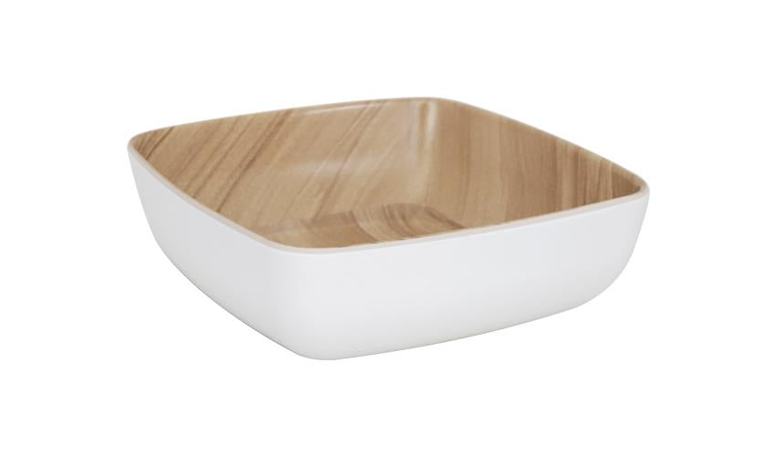 46532 - Zicco Melamine Echo Birch Serving Bowl 165x165x55mm (Sold in sets of 6) - Image 2