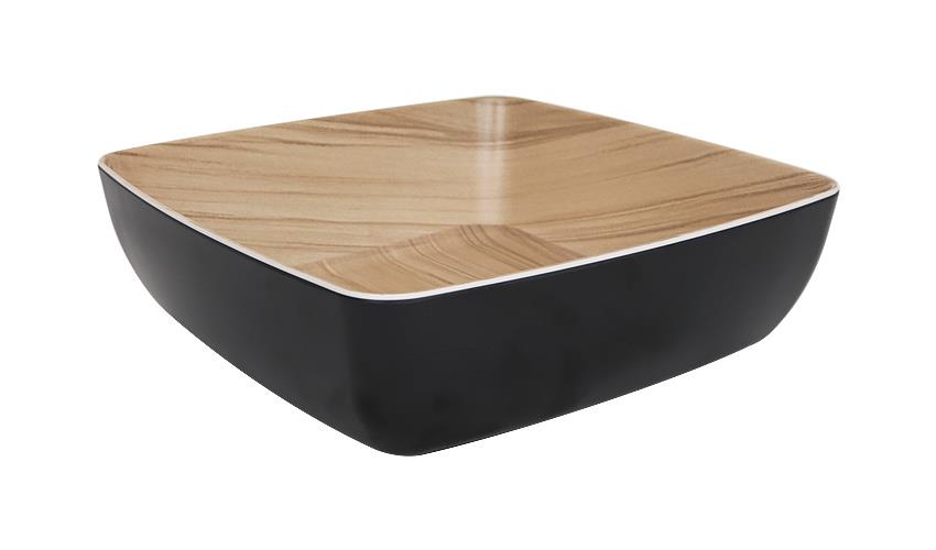46540 - Zicco Melamine Echo Birch Serving Bowl 250x250x75mm (Sold in sets of 6)